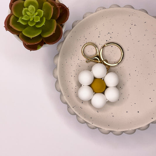 Daisy | Beaded Keychain