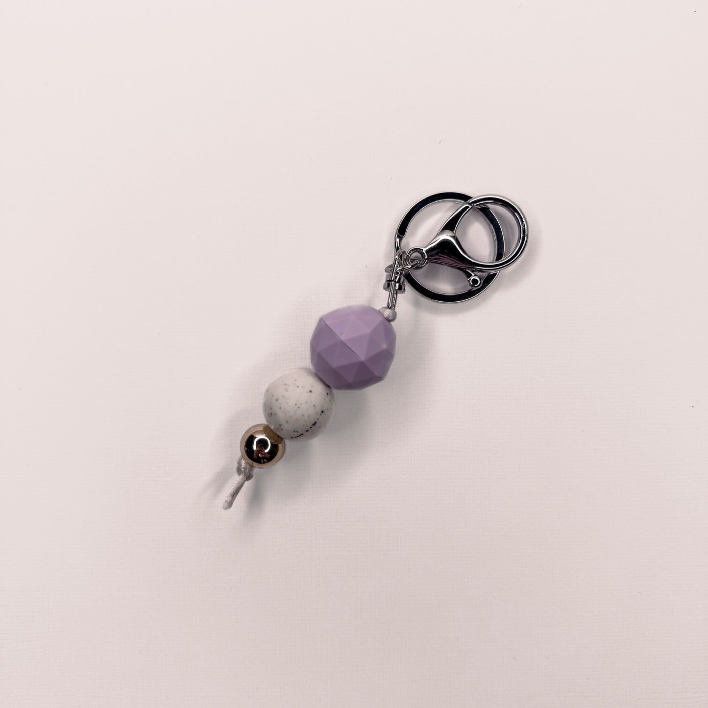 Lavender | Beaded Keychain